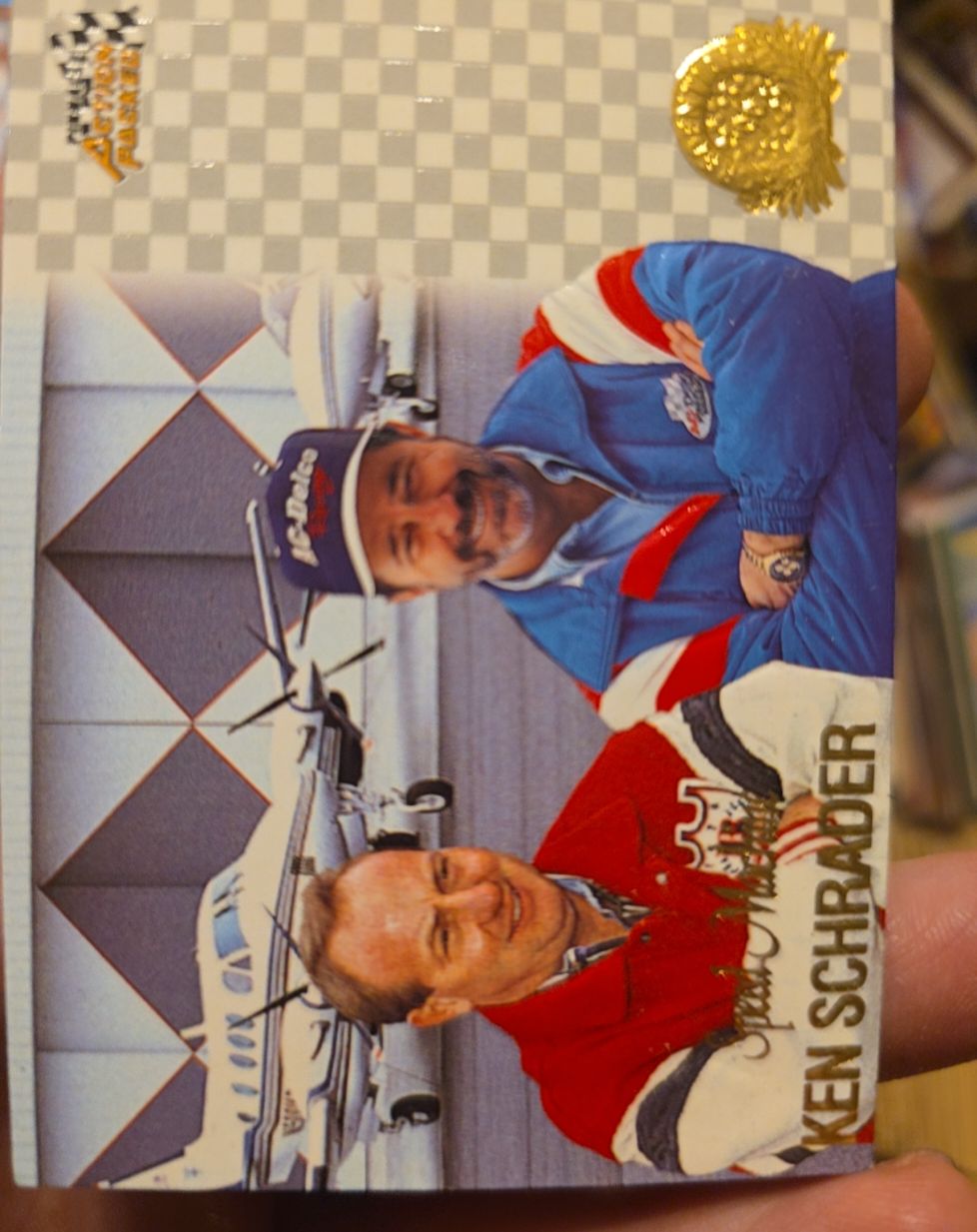 1996 Pinnacle Action Packed #64 Ken Schrader — front
