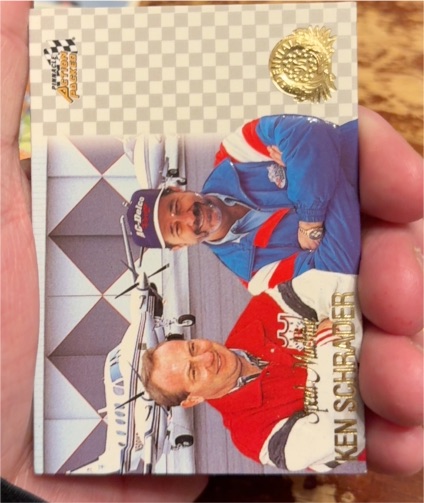 1996 Pinnacle Action Packed #64 Ken Schrader — front