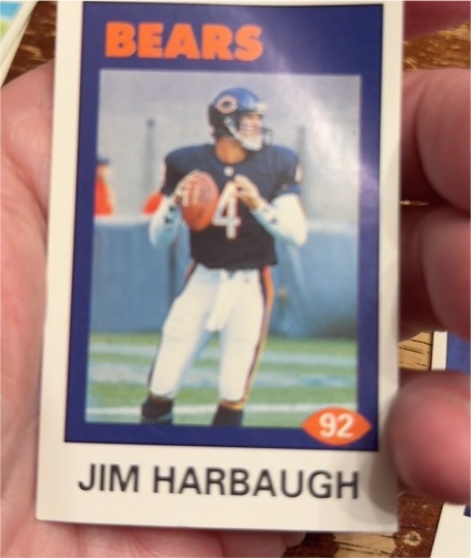 1992 Diamond #92 Jim Harbaugh — front