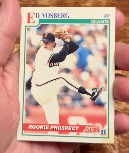 1991 Score #757 Ed Vosberg — front