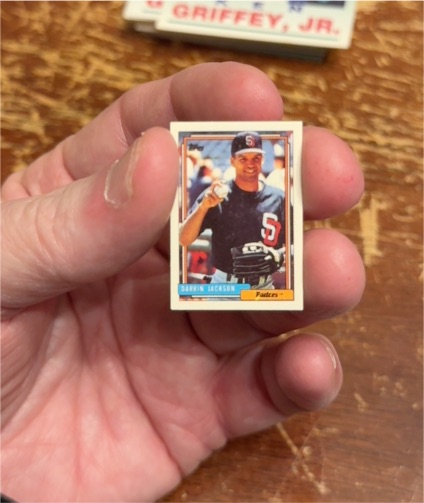 1992 Topps Micro Mini Garvin Jackson — front