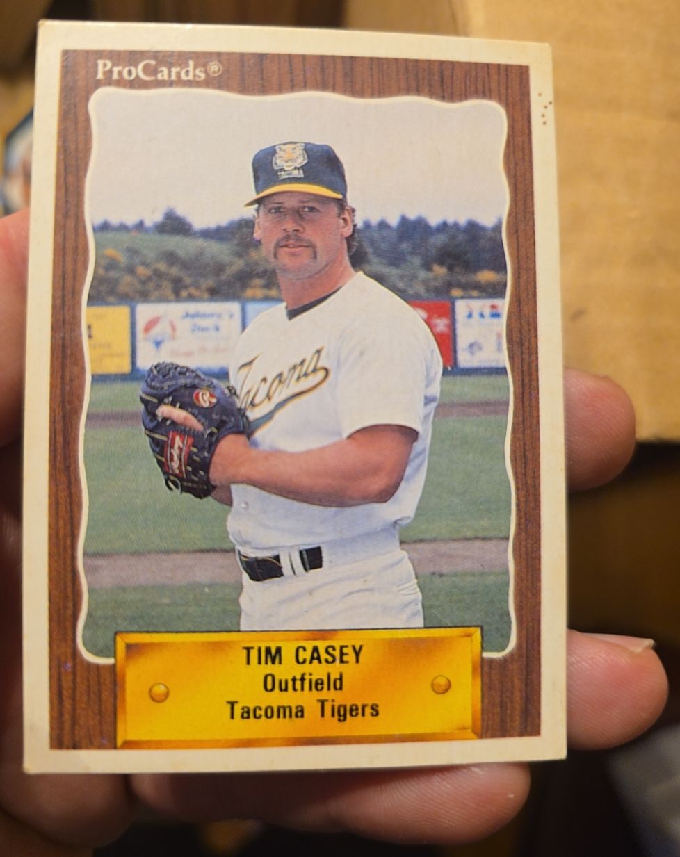 1990 ProCards #12 Tim Casey Tacoma Tigers — front