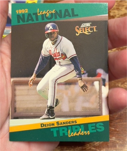 1993 Score Select #22 Deion Sanders — front