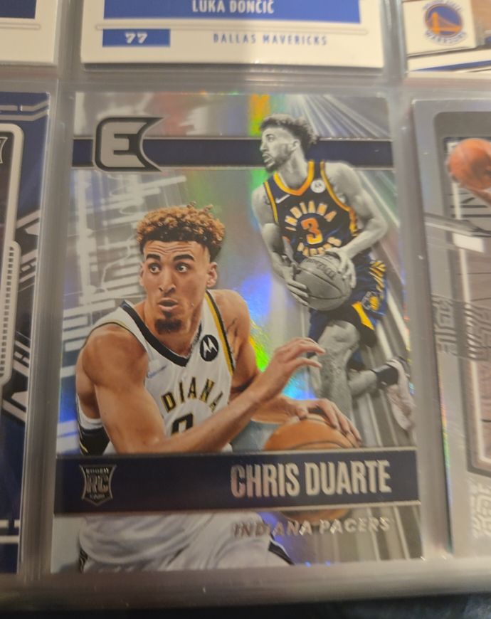 2021-22 Panini Chronicles Essentials #321 Chris Duarte RC Indiana Pacers — front