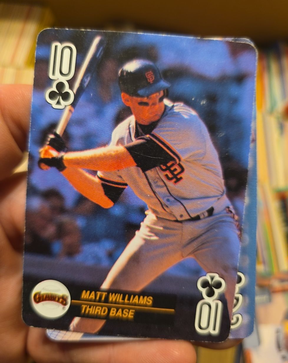 1992 U.S. Playing Card #10 Matt Williams San Francisco Giants — front