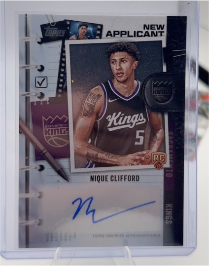 2025-26 Topps New Applicant #NA-NC Nique Clifford — front
