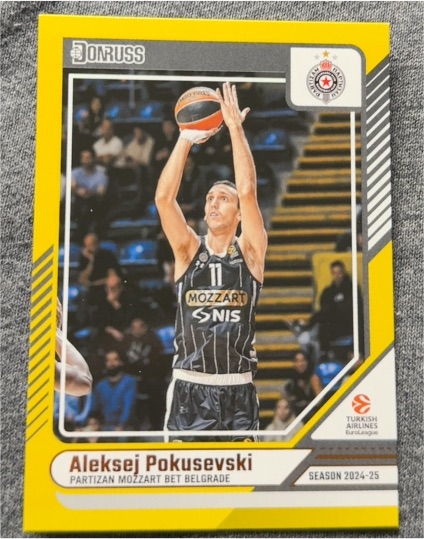 2024-25 Donruss EuroLeague #129 Aleksej Pokusevski — front