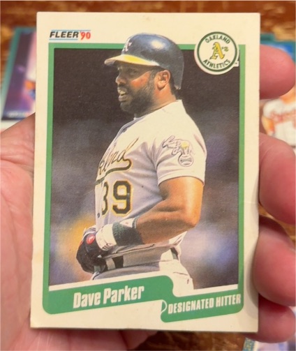 1990 Fleer #18 Dave Parker — front