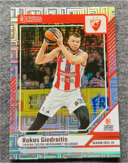 2024-25 Donruss EuroLeague #80 Rokas Giedraitis — front