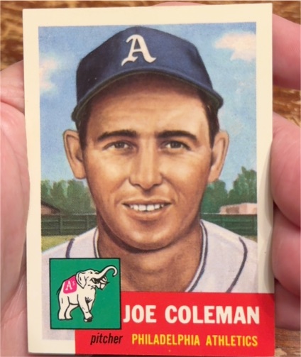 1991 Topps Archives 1953 #279 Joe Coleman Philadelphia Athletics — front