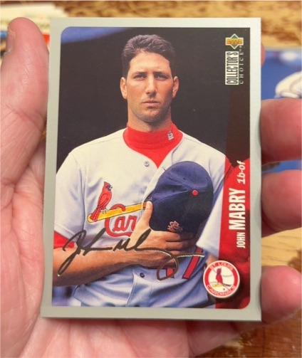 1996 Upper Deck Collector's Choice #693 John Mabry — front