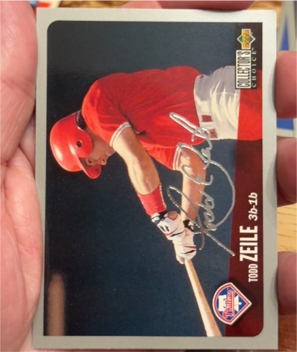 1996 Upper Deck Collector's Choice #674 Todd Zeile Silver Signature — front