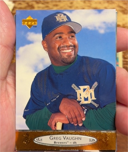 1996 Upper Deck #363 Greg Vaughn — front