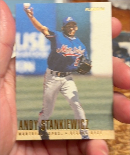 1996 Fleer Update #U152 Andy Stankiewicz — front