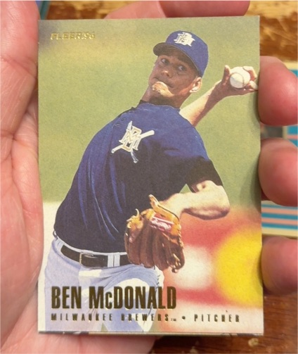 1996 Fleer Update #U48 Ben McDonald — front