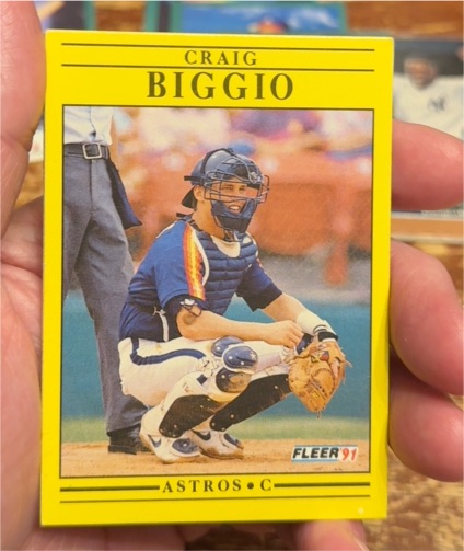 1991 Fleer #499 Craig Biggio — front