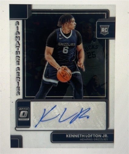 2022-23 Donruss Optic Signature Series #SS-KLJ Kenneth Lofton Jr. — front