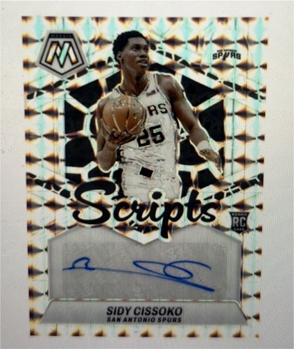 2023-24 Panini Mosaic Rookie Scripts #RS-CIS Sidy Cissoko — front