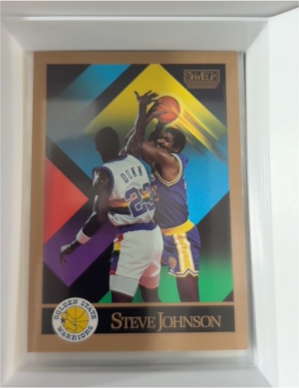 1990-91 SkyBox #384 Steve Johnson — front