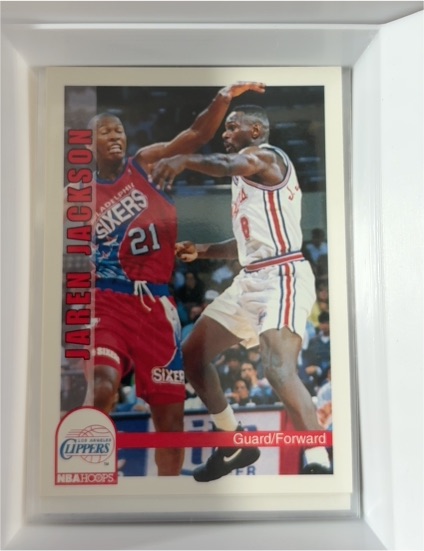 1992-93 NBA Hoops #401 Jaren Jackson — front