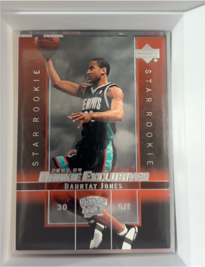 2003-04 Upper Deck Rookie Exclusives #16 Dahntay Jones — front