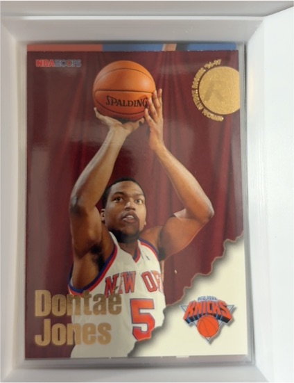 1996-97 Hoops #296 Dontae Jones — front