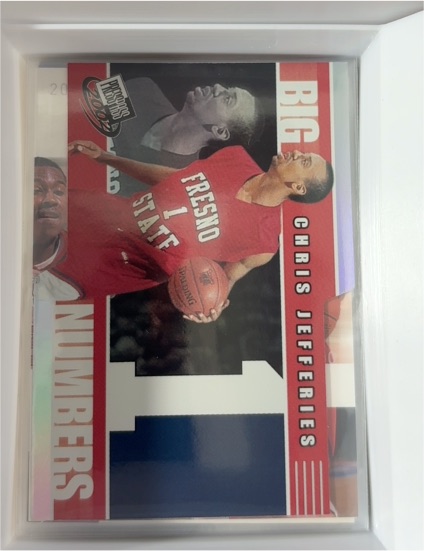 2002 Press Pass Big Numbers #BN13 Chris Jefferies — front
