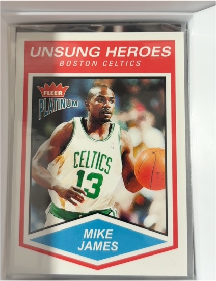 2003-04 Fleer Platinum #143 Mike James Unsung Heroes — front