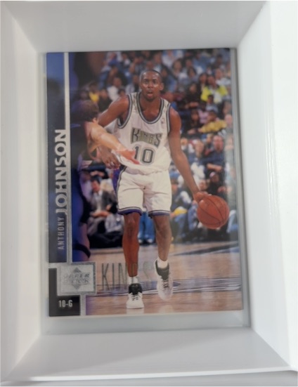 1997 Upper Deck #10-G Anthony Johnson Sacramento Kings — front