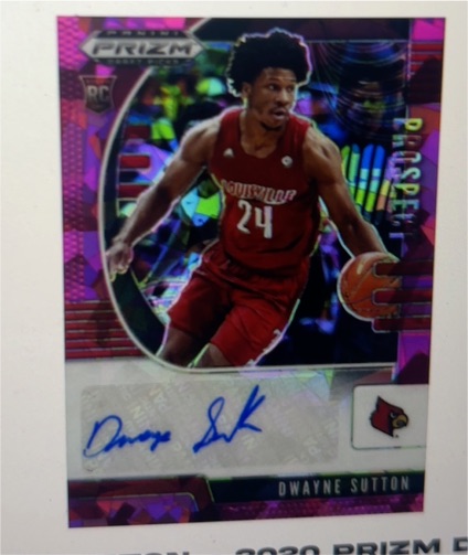 2020-21 Panini Prizm Draft Picks #PA-DS Dwayne Sutton — front