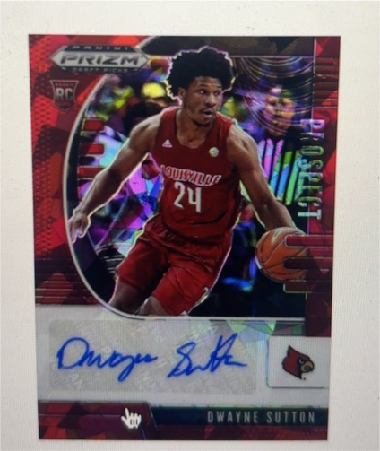 2020-21 Panini Prizm Draft Picks #PA-DS Dwayne Sutton — front