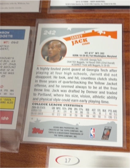 2005-06 Topps #242 Jarrett Jack Rookie Card — front