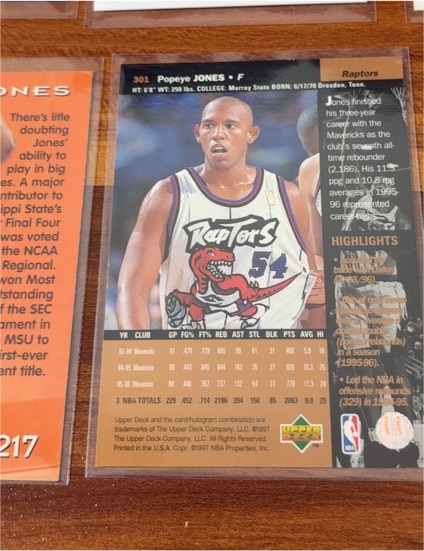 1996-97 Upper Deck #301 Popeye Jones — front