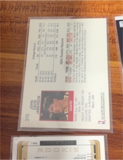 1992 Fleer #370 John David Jamerson — front