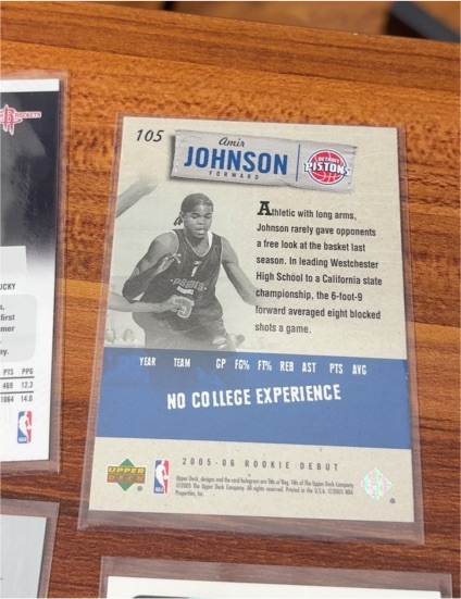 2005-06 Upper Deck #105 Amir Johnson — front