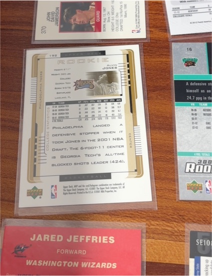 2001 Upper Deck #192 Alvin Jones — front