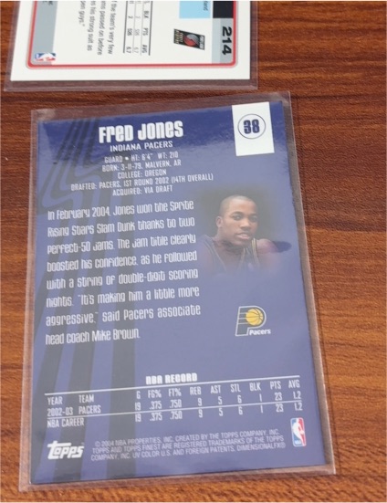 2004-05 Topps #7 Fred Jones — front