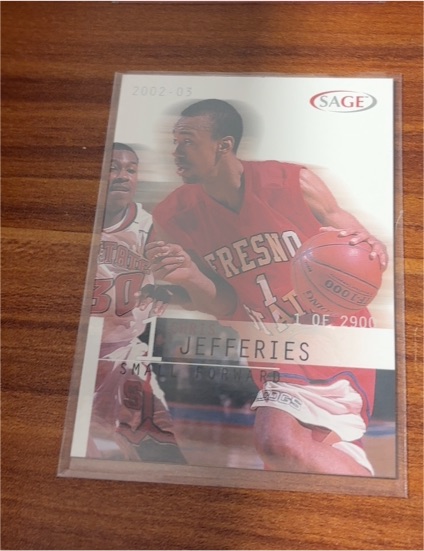 2002-03 SAGE HIT Chris Jefferies 5th Anniversary Rookie RC #27 Fresno State Bulldogs — front