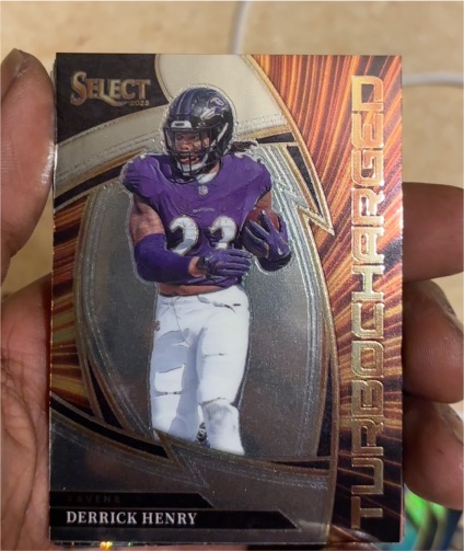 2025 Panini Select #17 Derrick Henry Turbocharged Baltimore Ravens — front