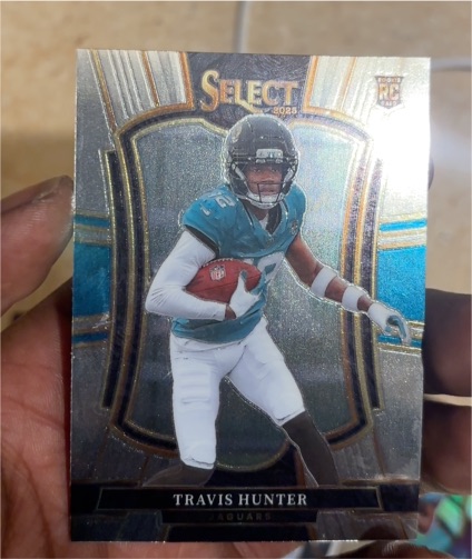 2025 Panini Select #128 Travis Hunter Rookie Premier Level — front