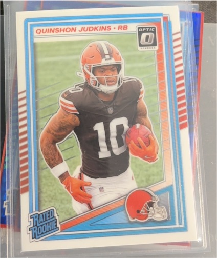2025 Panini Donruss Optic #252 Quinshon Judkins Rated Rookie Cleveland Browns — front