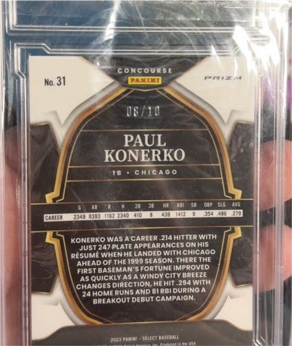 2023 Panini Select #31 Paul Konerko — front