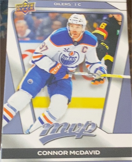 2025-26 Upper Deck MVP #1 Connor McDavid — front