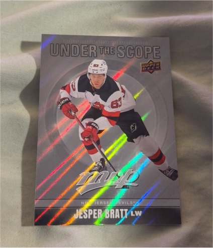 2024-25 Upper Deck MVP Under the Scope #US-22 Jesper Bratt — front