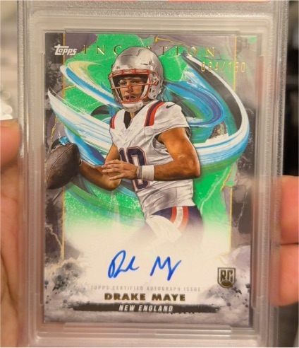 2024 Topps Inception Rookie Autographs #RA-DM Drake Maye — front