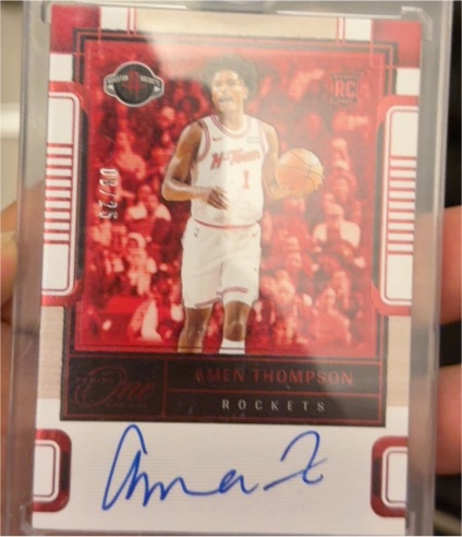 2023-24 Panini One and One #RA-AMT Amen Thompson — front