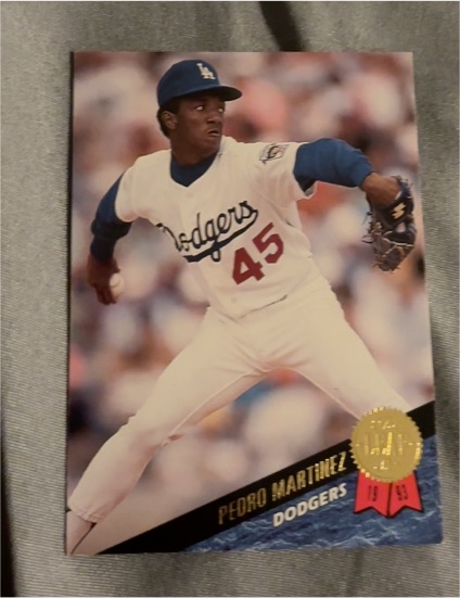 1993 Leaf #163 Pedro Martinez — front