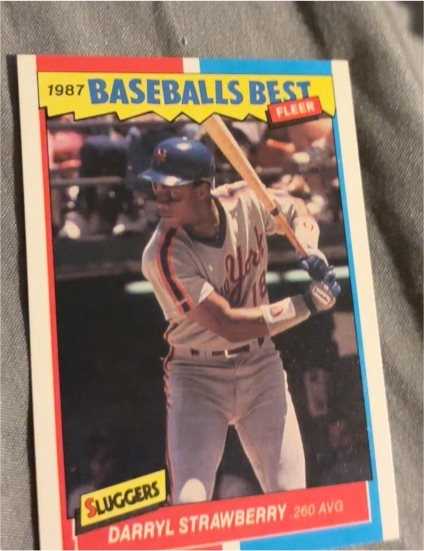 1987 Fleer Baseball's Best #40 Darryl Strawberry — front