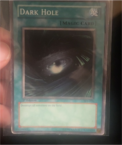 1996 Yu-Gi-Oh! #SDJ-026 Dark Hole — front