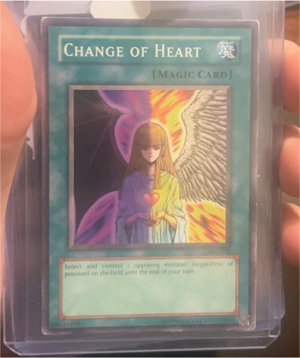 1999 Yu-Gi-Oh! SDJ-030 Change of Heart — front